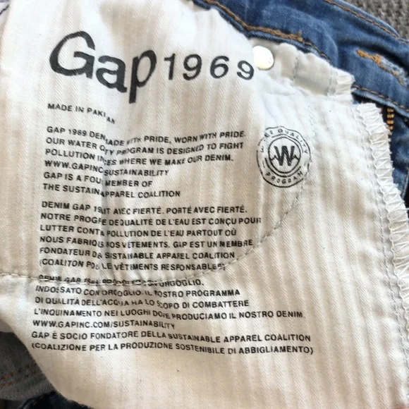 GAP 1969 Tall Skinny Jeans – Dark Wash, Mir Rise, Size 6 - Picture 9 of 11